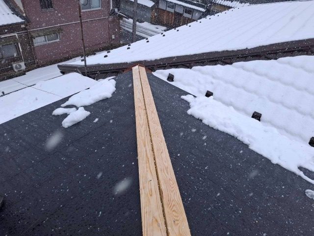 カラーベスト　カバー工法　棟板金　新設