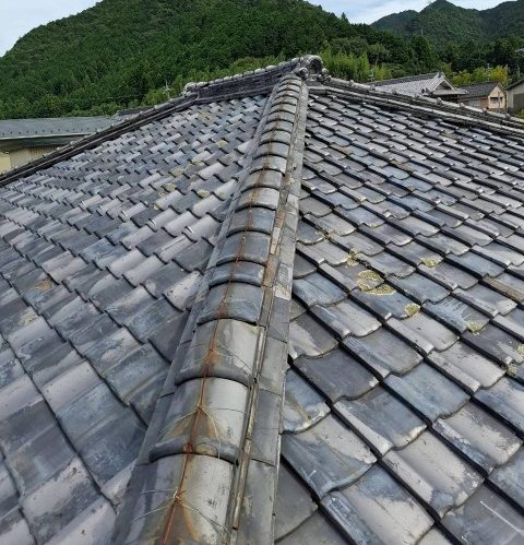瓦屋根　棟瓦　現調