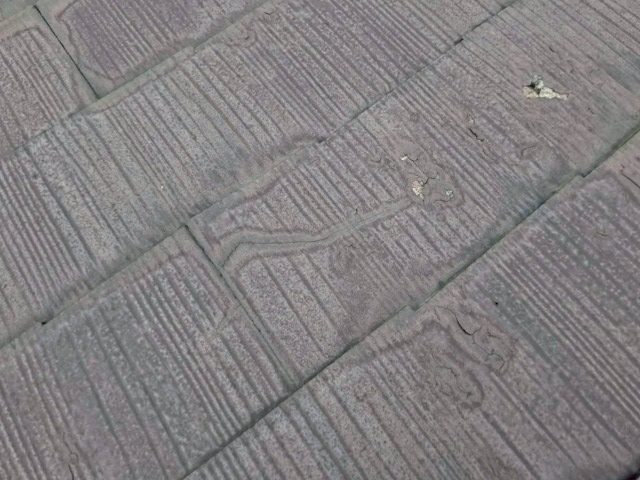 スレート屋根　カラーベストクラック