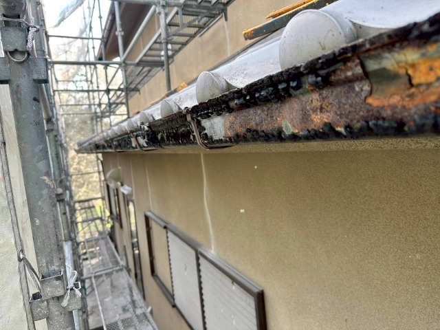 雨樋　劣化　錆